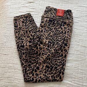 NWT J Crew Weekend Hi-Rise 7/8 Leopard Print Leggings - Tan and Black